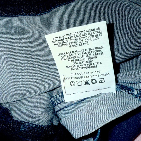 VINCE $320 Cupro Denim Indigo L/S Snap Henley Stretchy Dress split hems 2  XS/S - Picture 9 of 16